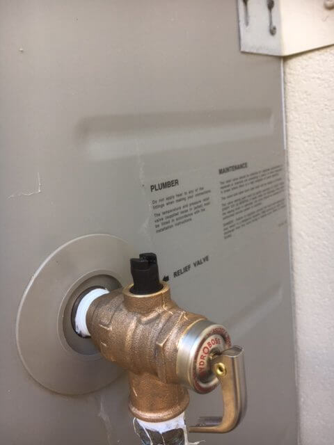 Everyday Plumbers Residential Hotwater Services - Hotwater Relief Valve and Control