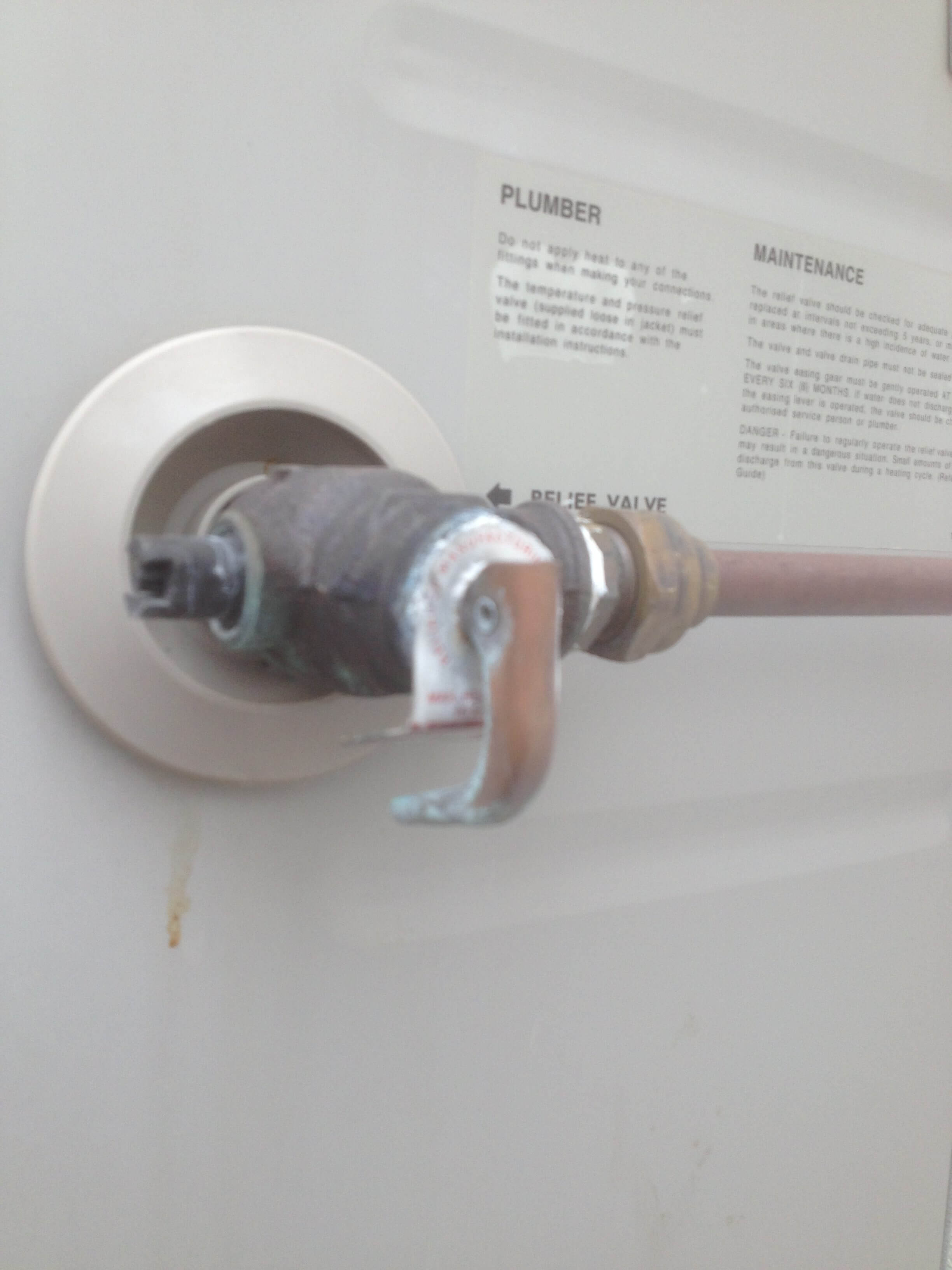 Everyday Plumbers Residential Hotwater Services - Servicing Relief Valve Hotwater
