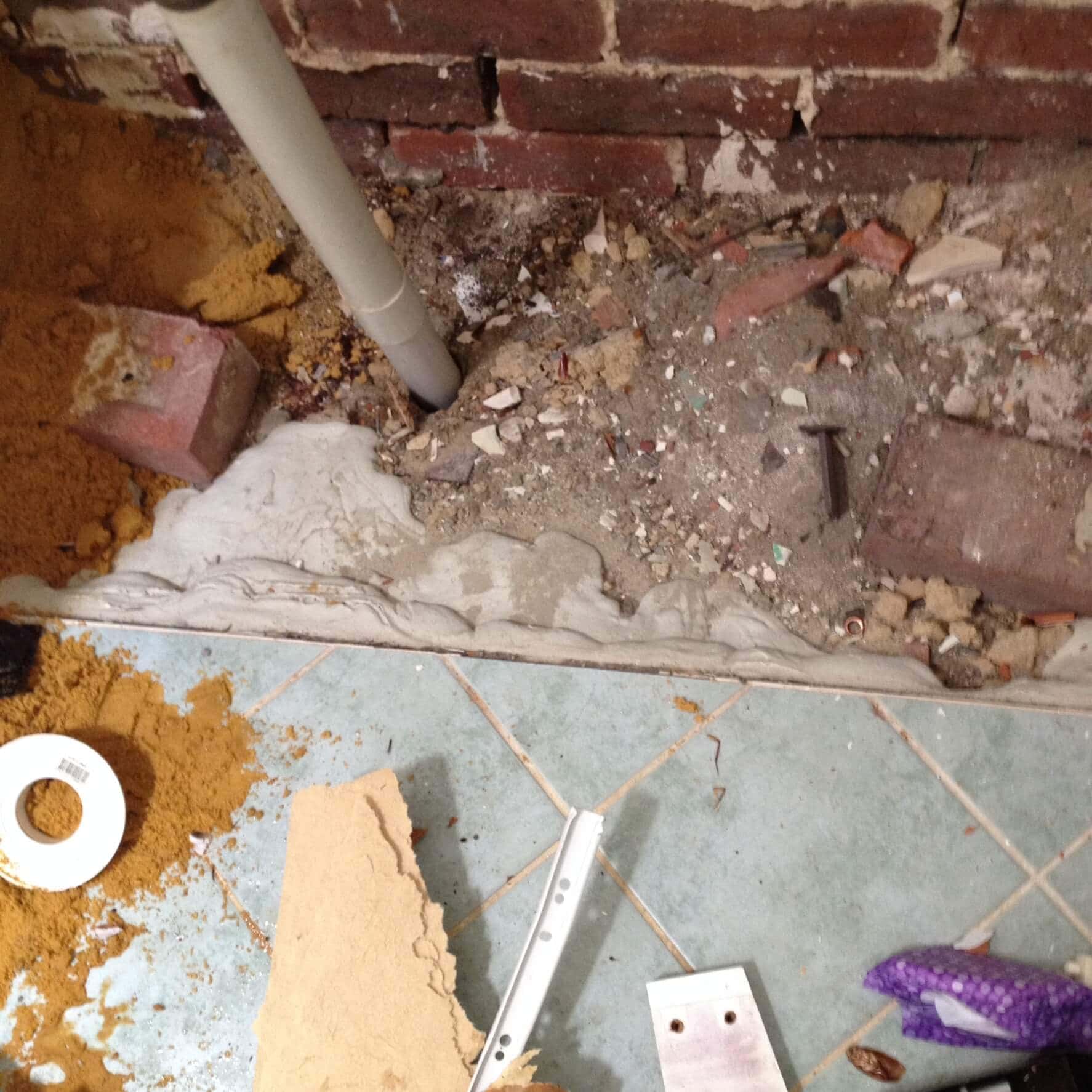 Everyday Plumbers Residential Vanity Basin Repairs - Basin Repair in Progress 0393